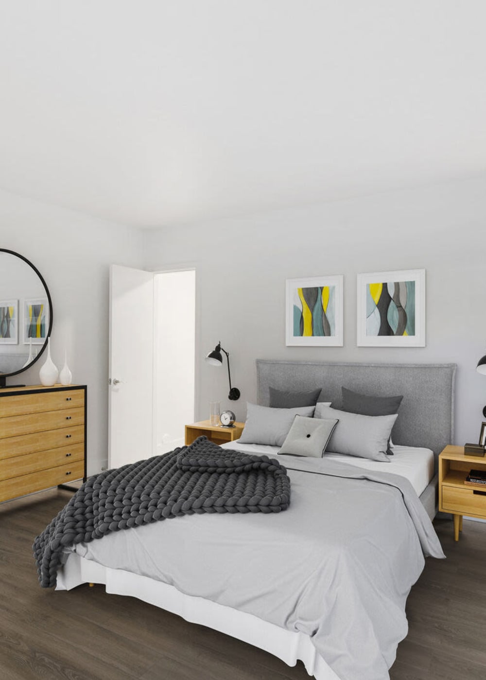 Bedroom at The Arbors at Magnolia in Anaheim, California