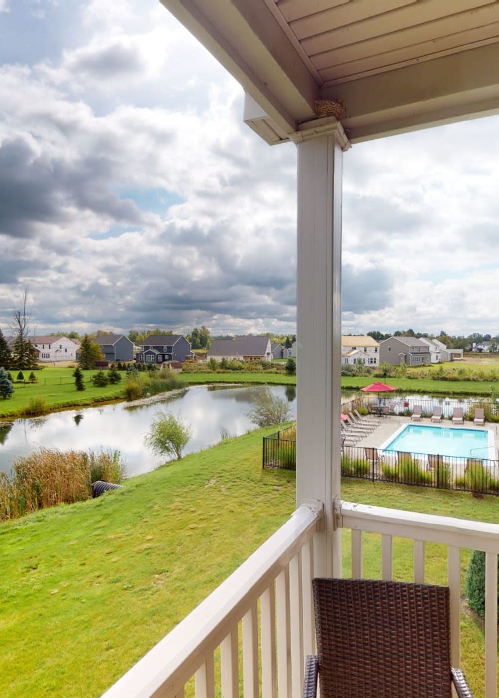 Balcony at Park Lane South Apartments in Depew, New York