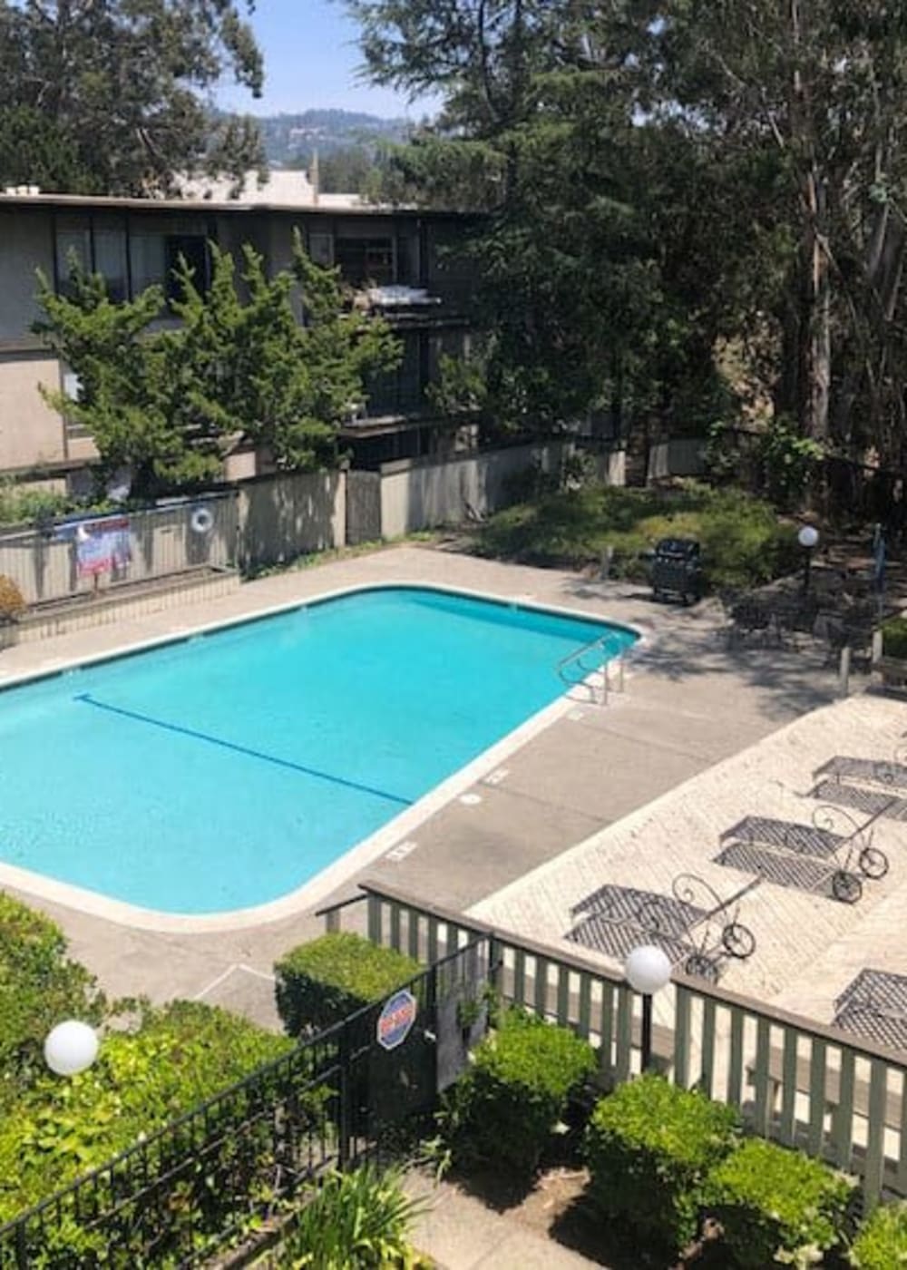 Swimming pool at 225 Clifton in Oakland, California