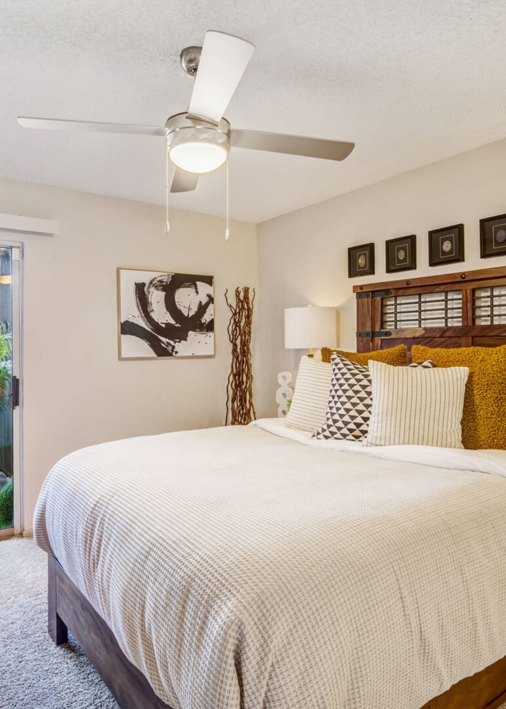 Bright bedroom at Belmont Estates in Arlington, Texas