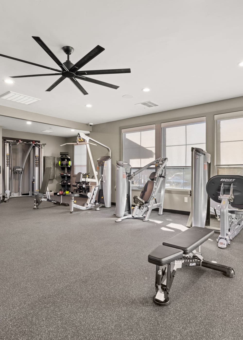 Upscale fitness center at The Preserve at Creekside in Roseville, California