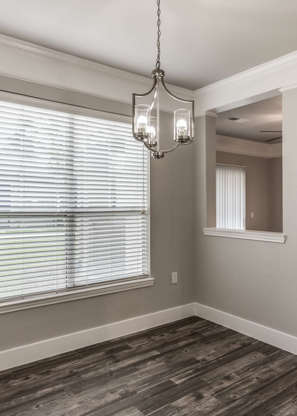 Open concept living spaces at Palomar in Webster, Texas
