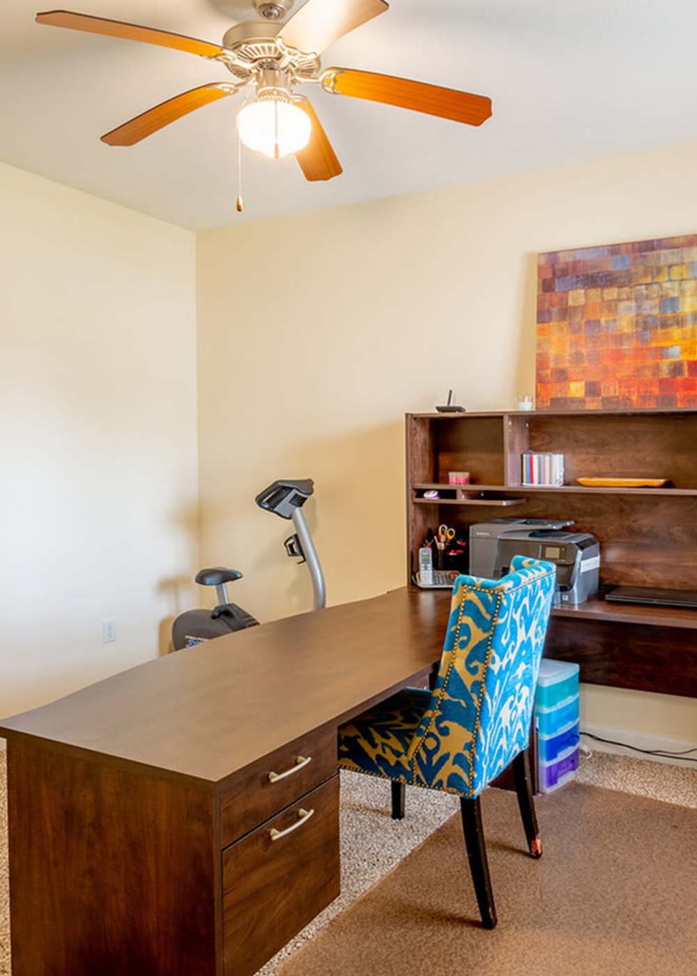 Community office room at Ocean Springs Station in Ocean Springs, Mississippi
