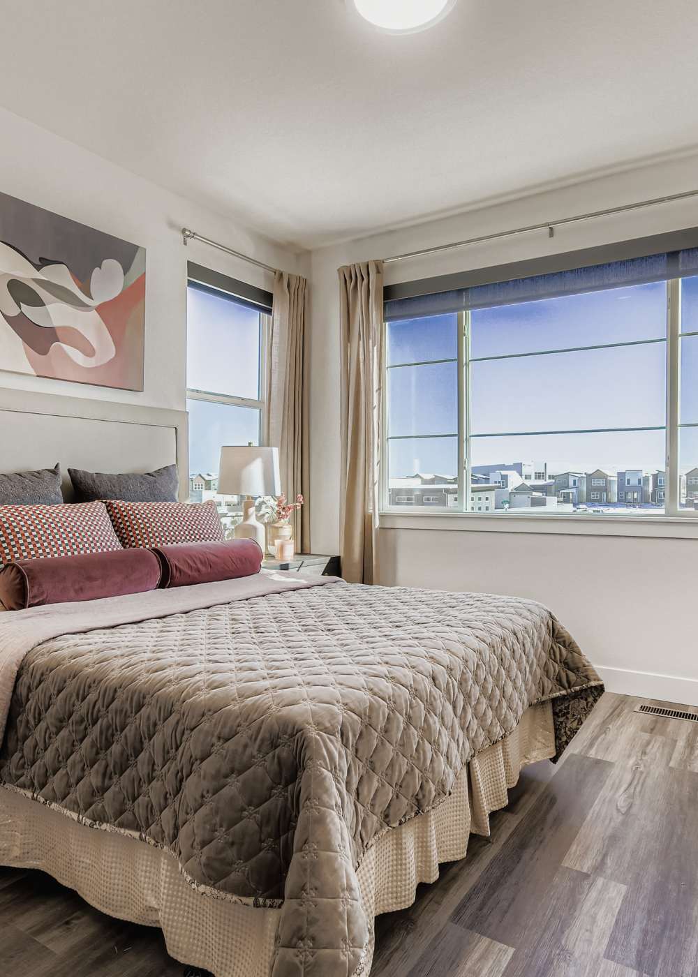 Bedroom with natural light at Union at the Park in Denver, Colorado