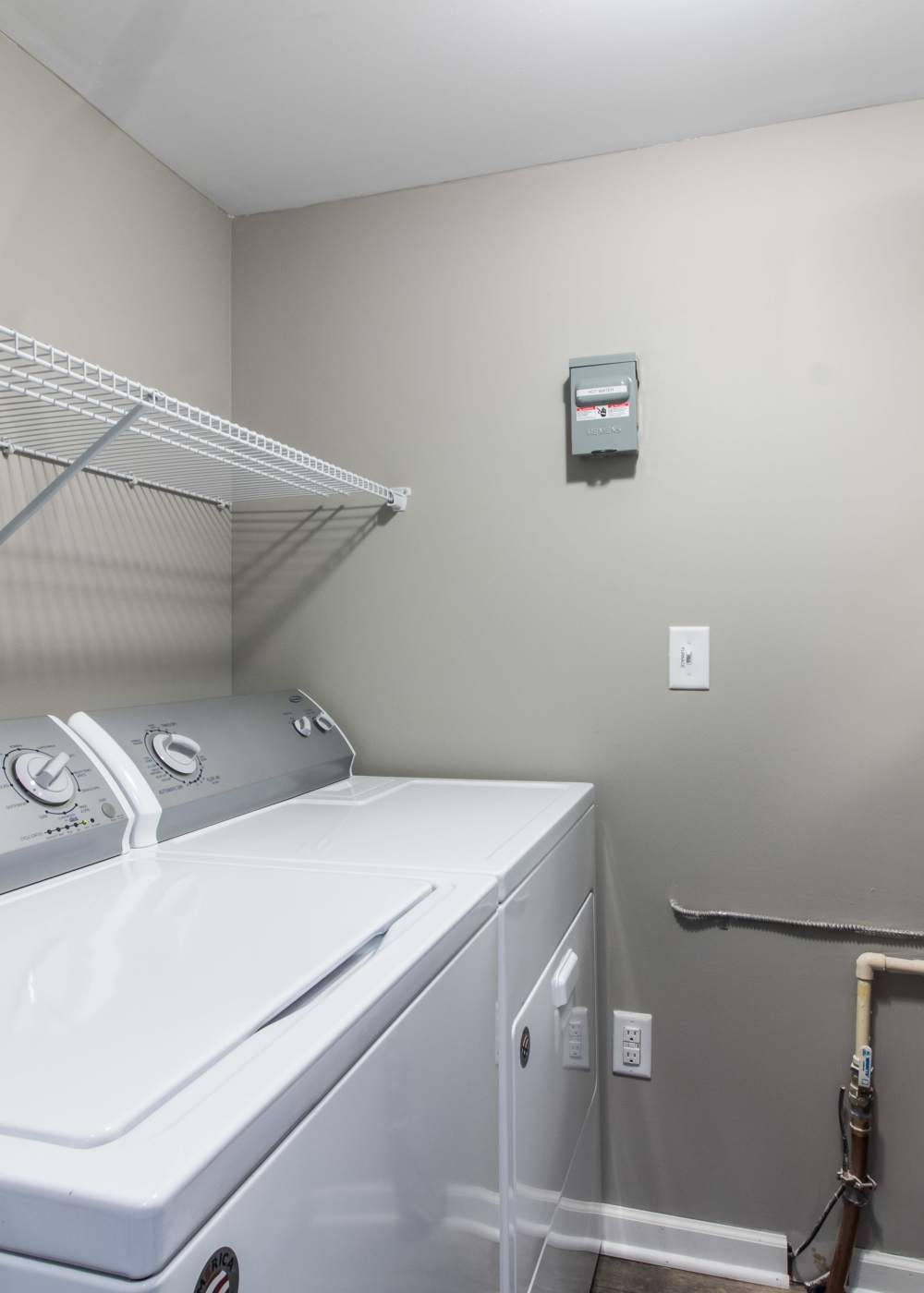 Laundry room at Waterford Townhomes in Clarence Center, New York