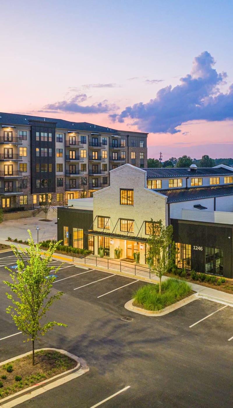 Rendering aerial view at The Vivian in Atlanta, Georgia