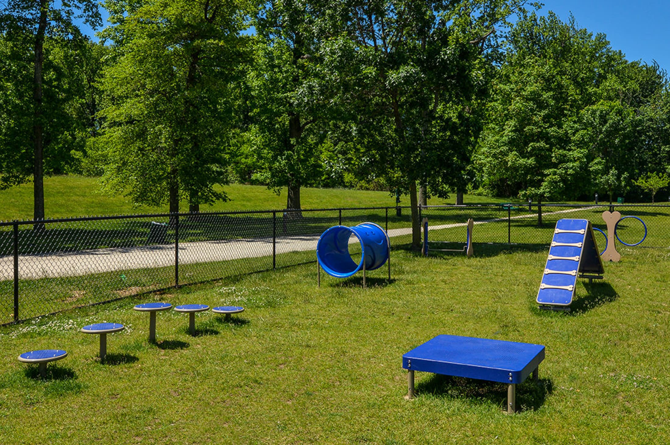 Dog park at Cherry Hill Towers in Cherry Hill, New Jersey
