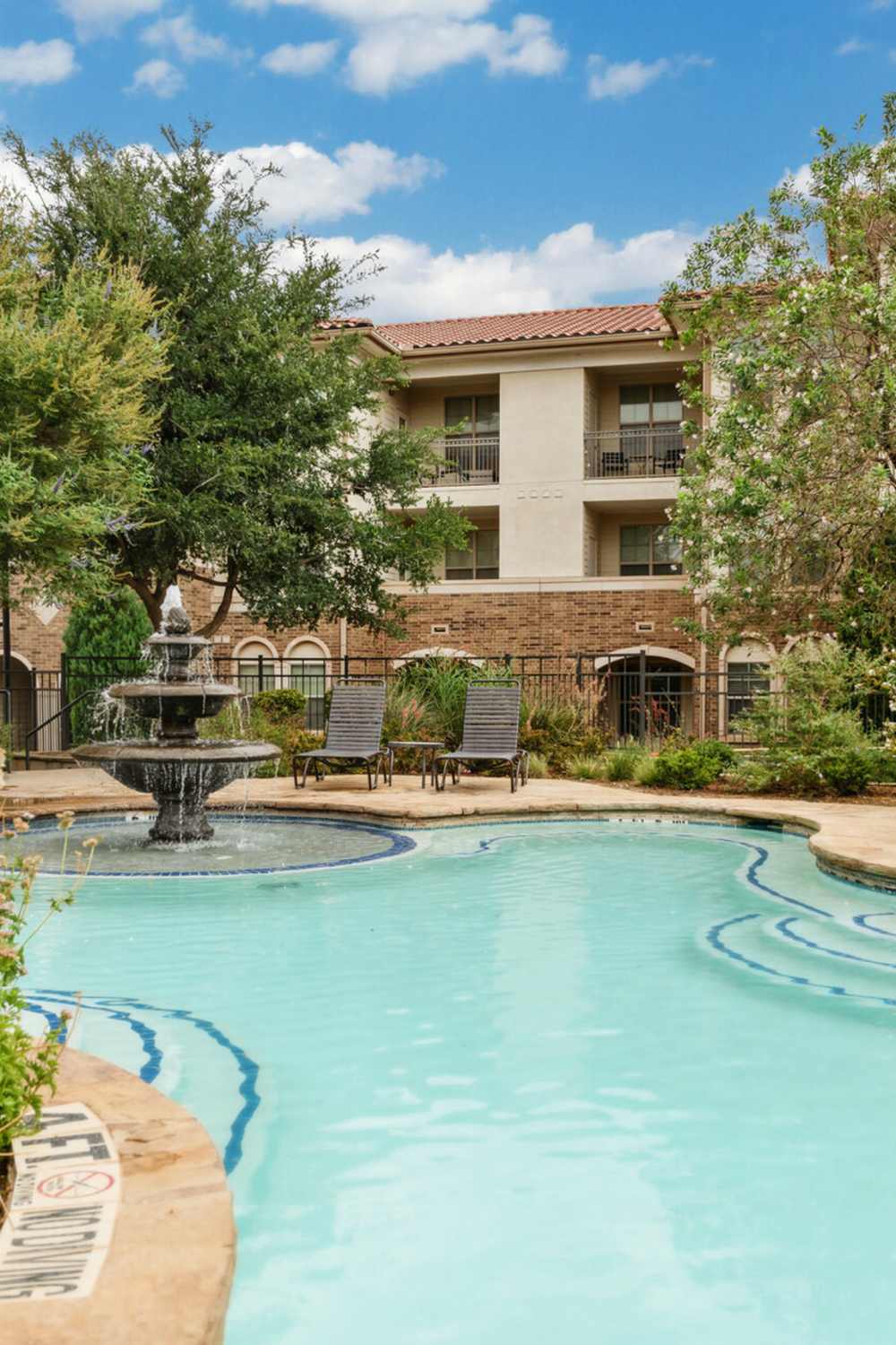 Shimmering pool at Renaissance At North Park in Lubbock, Texas