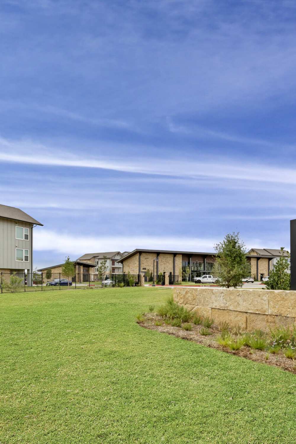 Greenery around Slide North Apartments in Lubbock, Texas