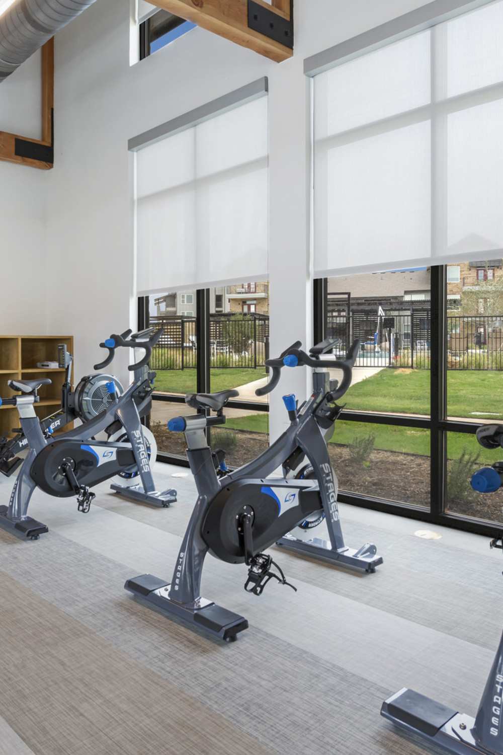 State-of-the-art fitness center at Slide North Apartments in Lubbock, Texas