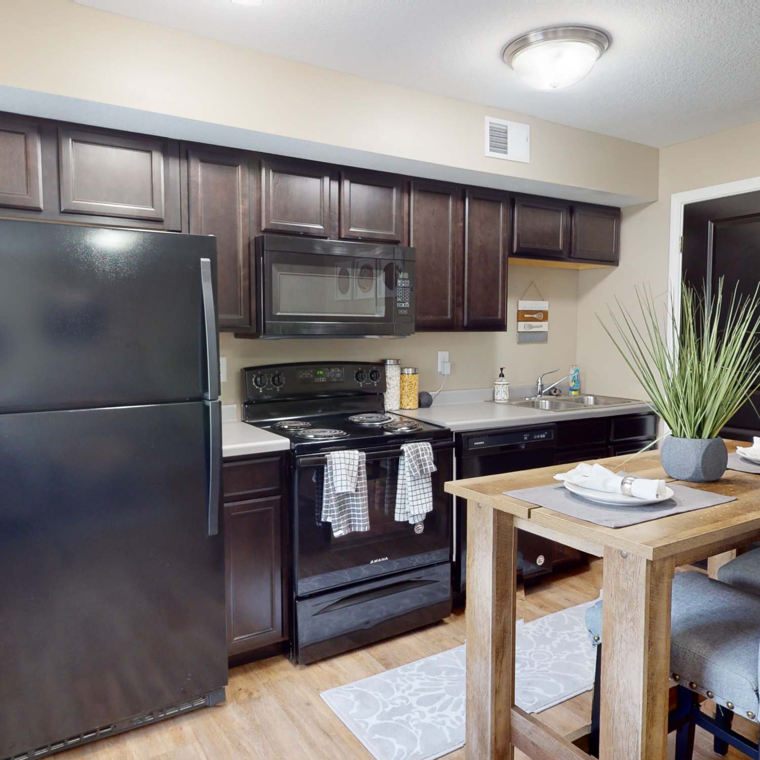 Kitchen at The Quarters at Columbia in Columbia, Missouri