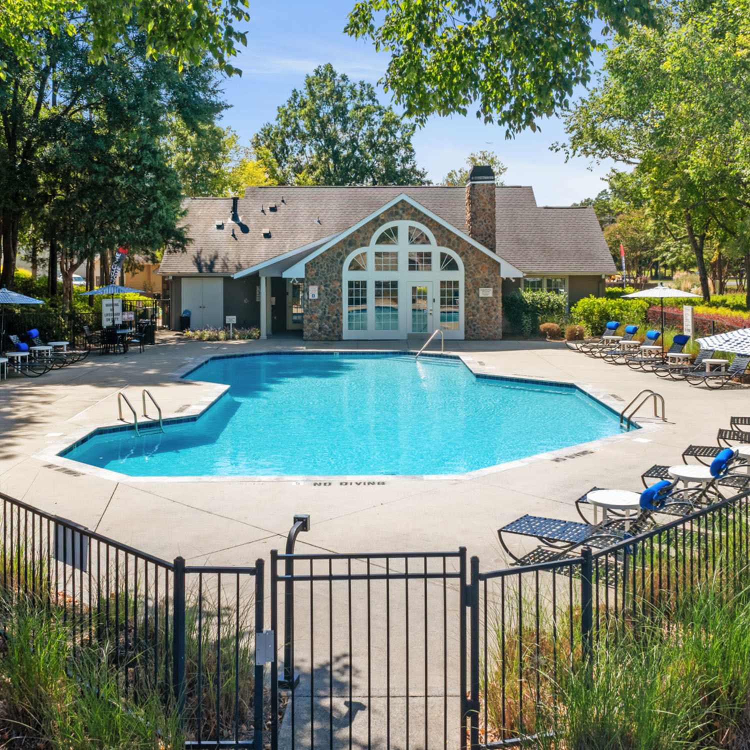Swimming pool at Hollis 7601 in Charlotte, North Carolina