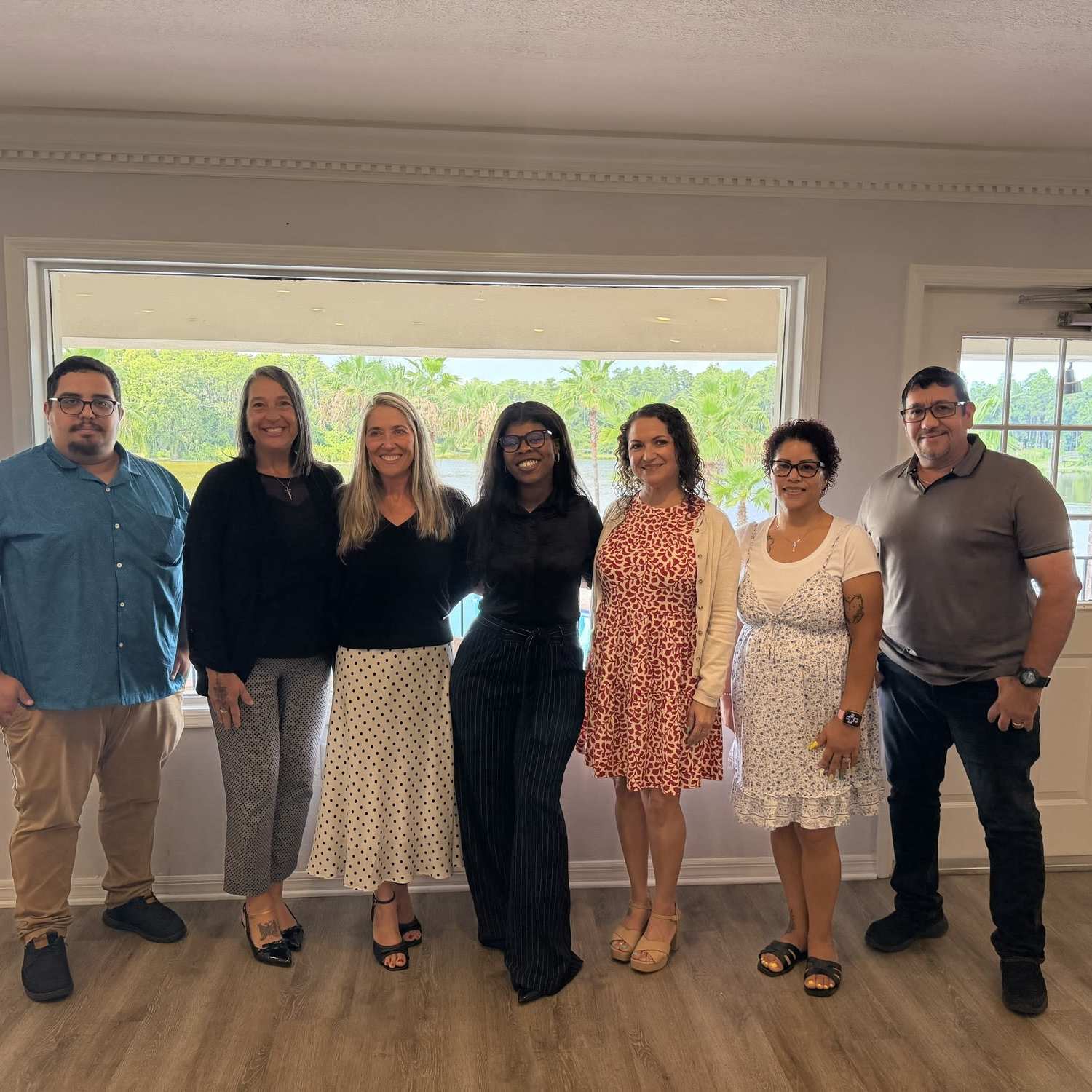 Prospects touring a property at The Mahaffey Apartment Company in St Petersburg, Florida