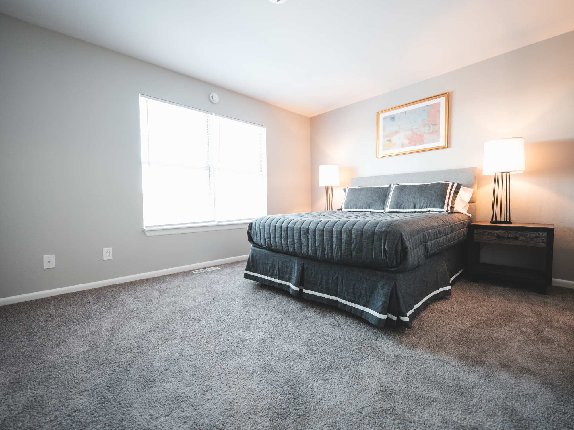 Bedroom with natural light at Wynnwood at Freedom Road in Cranberry Township, Pennsylvania