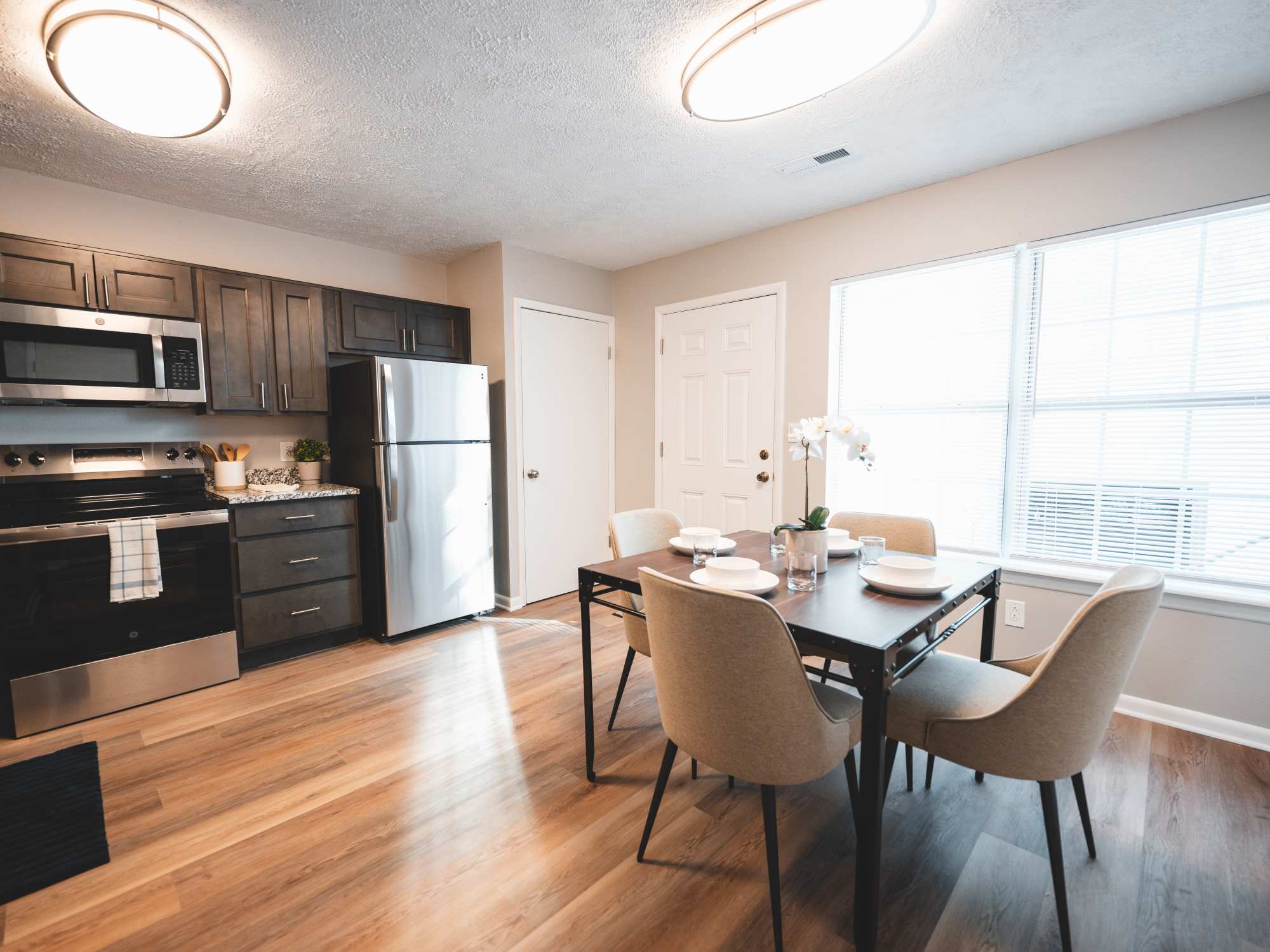Kitchen and Dining Area at 