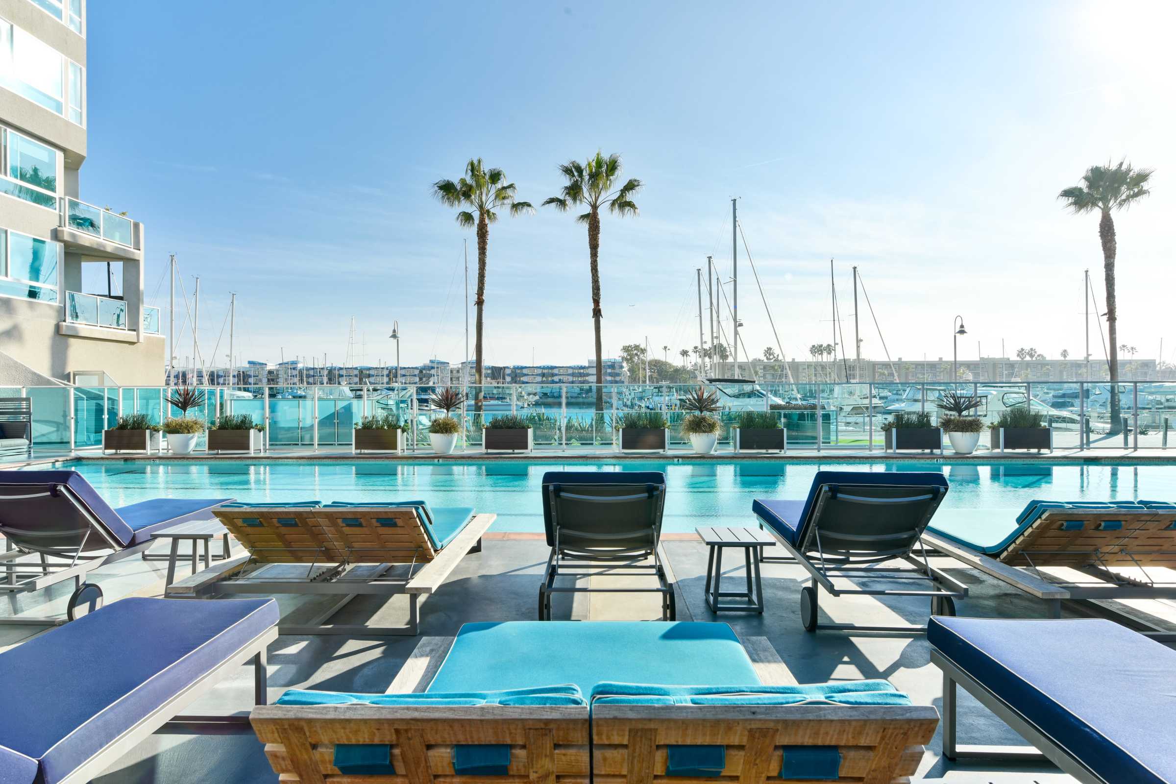 Pool and Lounge at Esprit in Marina del Rey in Los Angeles, California