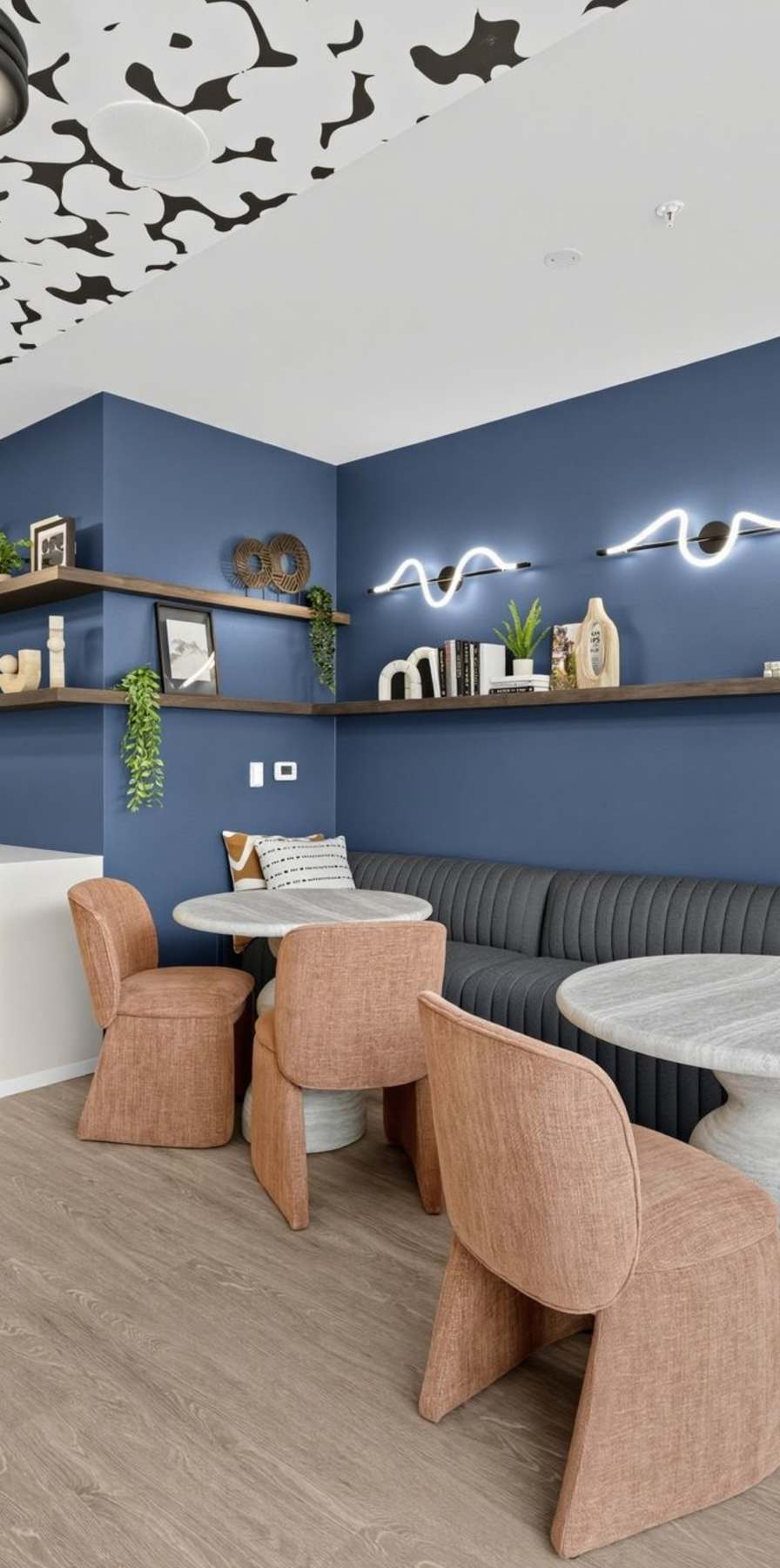 Social lounge seating at Terra in College Park, Maryland
