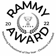 Rammy for Markting Professional of the Year, Christine Campbell