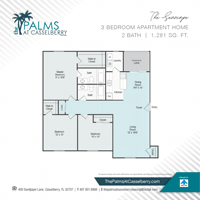 Three Bedroom, The Seascape, at The Palms at Casselberry in Florida