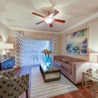 Livingroom with couch at River Pointe in Conroe, Texas