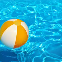 Swimming pool at Harbortown Apartments in Orlando, Florida