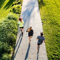 Residents out for a morning walk at The Cordelia in Fort Walton Beach, Florida