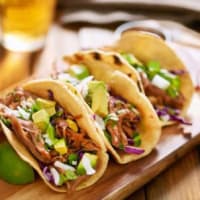 Delicious look tacos at City View in Lansing, Michigan
