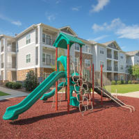 An on-site playground for children at Evergreen at Five Points in Valdosta, Georgia
