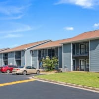 Exercise building with private balcony and park lots at The Peaks at Callier Springs in Rome, Georgia