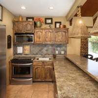 Community kitchen at The Arbors On Taylor in Montgomery, Alabama, 