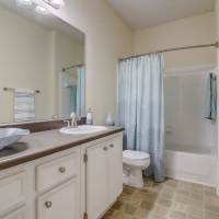 Unit bathroom at Parkway Grand in Decatur, Georgia