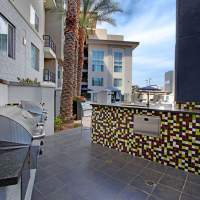 Tiled grilling station at  Ninety Degrees in Phoenix, Arizona