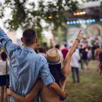 Residents at an event near Eagle Ridge in Hobbs, New Mexico