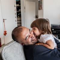 Resident and her daughter in their home at Royal Arms in Richardson, Texas
