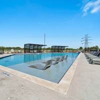 Large community pool at NorthPark Apartment Homes in Gainesville, Texas