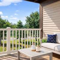 Enjoy a private balcony or patio at Timber View Apartments in Grand Haven, Michigan