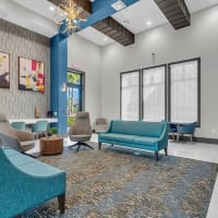 Clubhouse resident lounge and DIY crafting studio at 81 West Apartments in Fort Myers, Florida