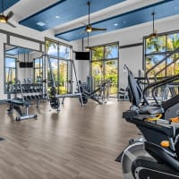 Fitness center at 81 West Apartments in Fort Myers, Florida