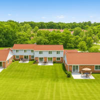 Exterior view of townhomes at 83 West Townhomes in West Bloomfield Township, Michigan