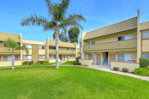  Beautiful lawn area at Royal Village Apartments in San Diego, California