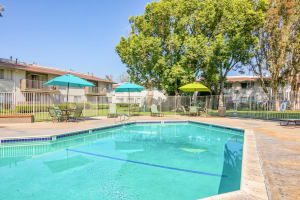 Pool at Strada Apartments in Orange, California