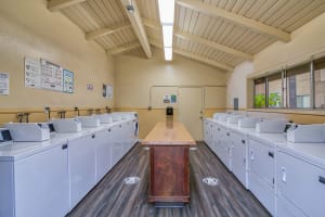 Laundry facility at The Palms Apartments in Rowland Heights, California