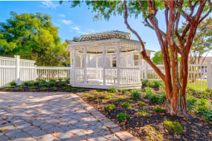 A gazebo for residents at The Park at Northside in Macon, Georgia