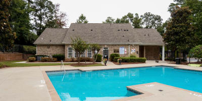 Swimming pool at apartments in Lithonia, Georgia