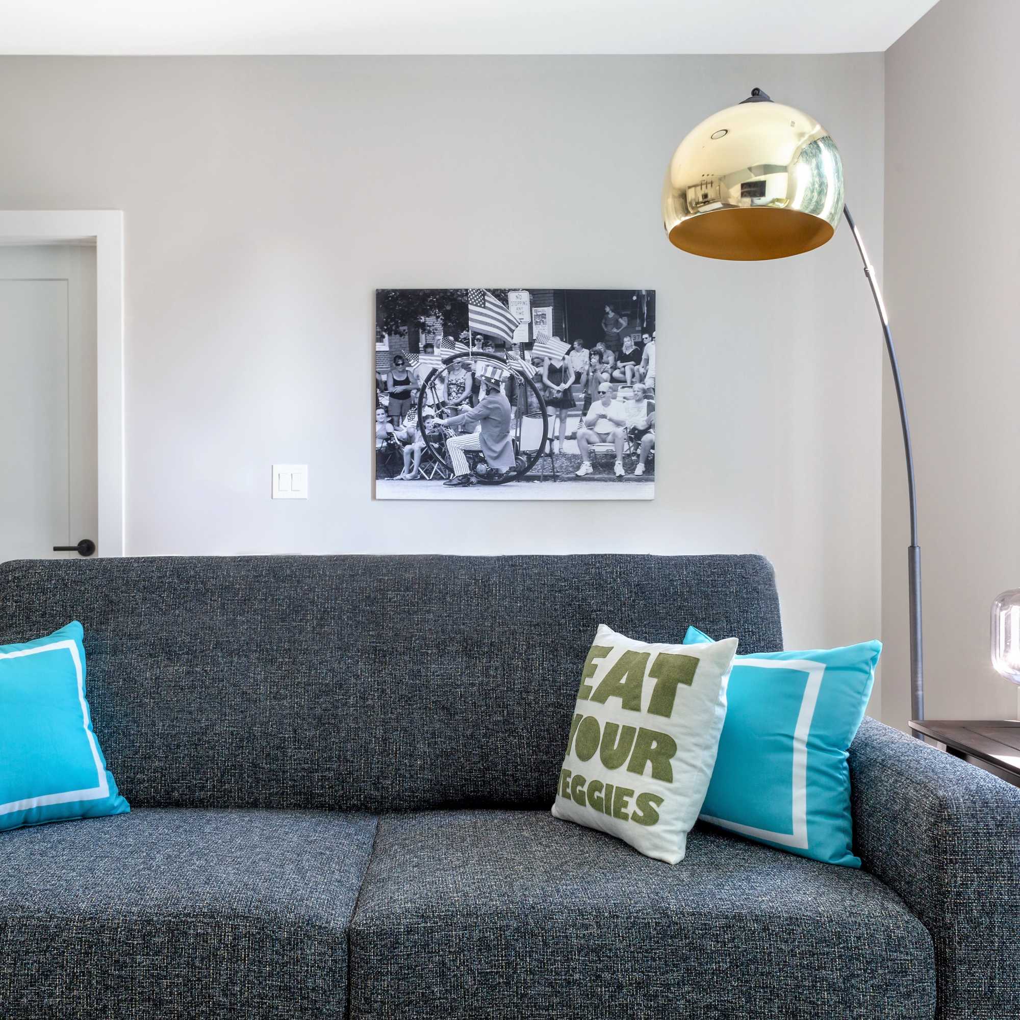 Black and white photo on wall at 223 E Town in Columbus, Ohio