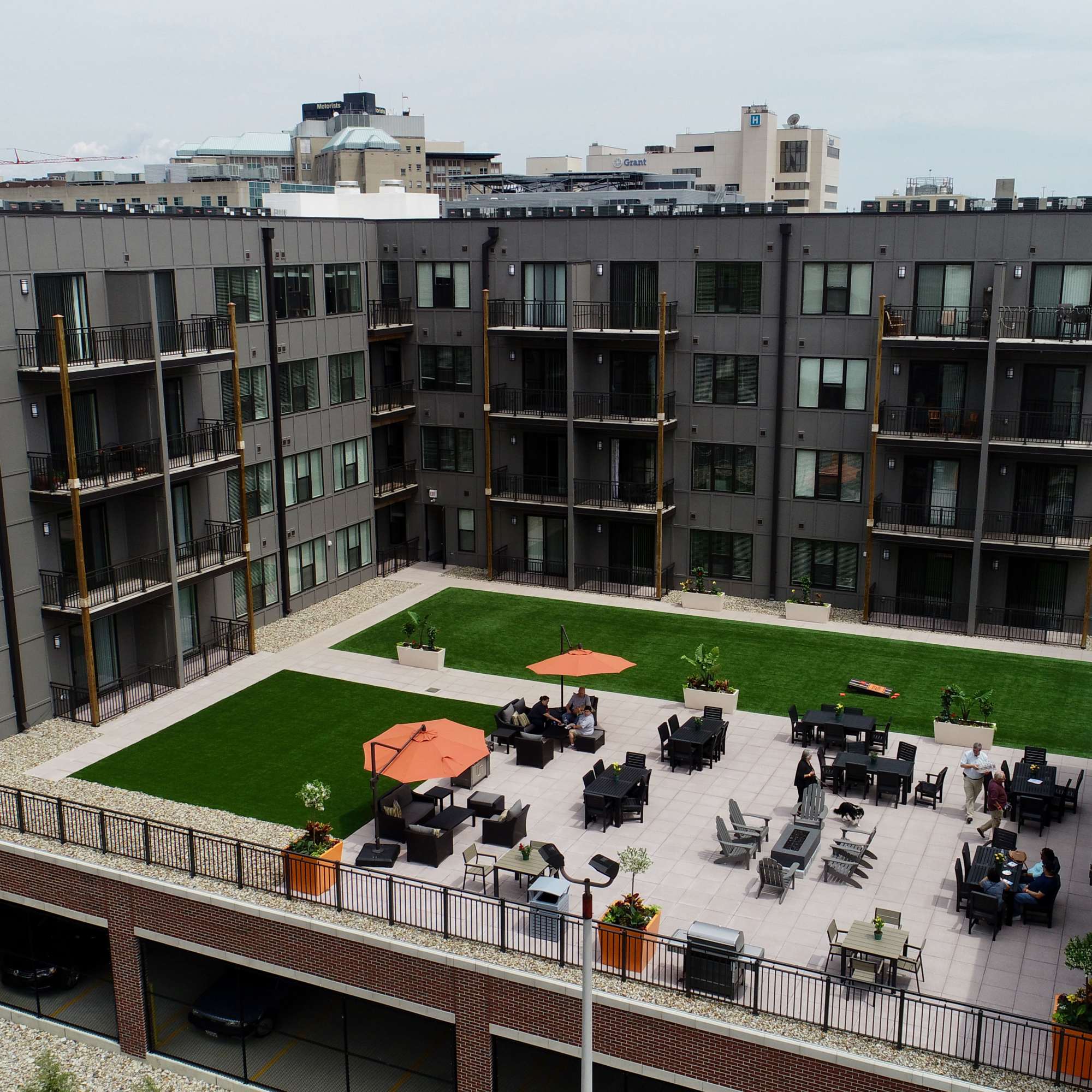 People sitting at 223 E Town in Columbus, Ohio