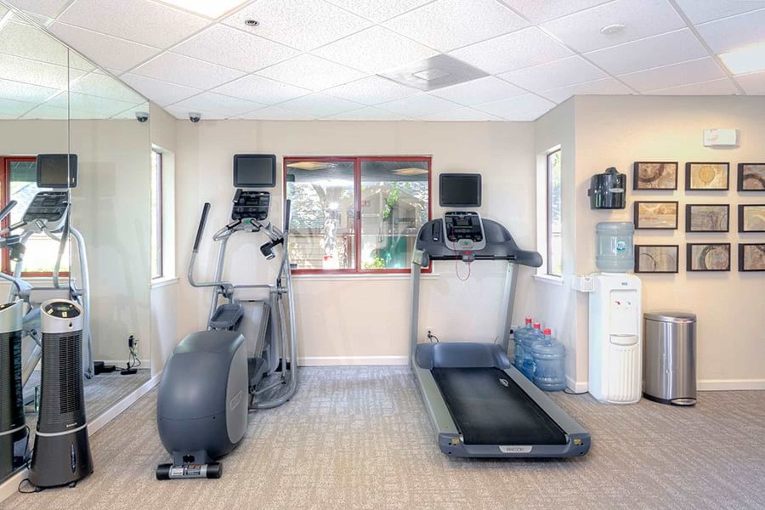 Fitness center at Towpath Village in Napa, California