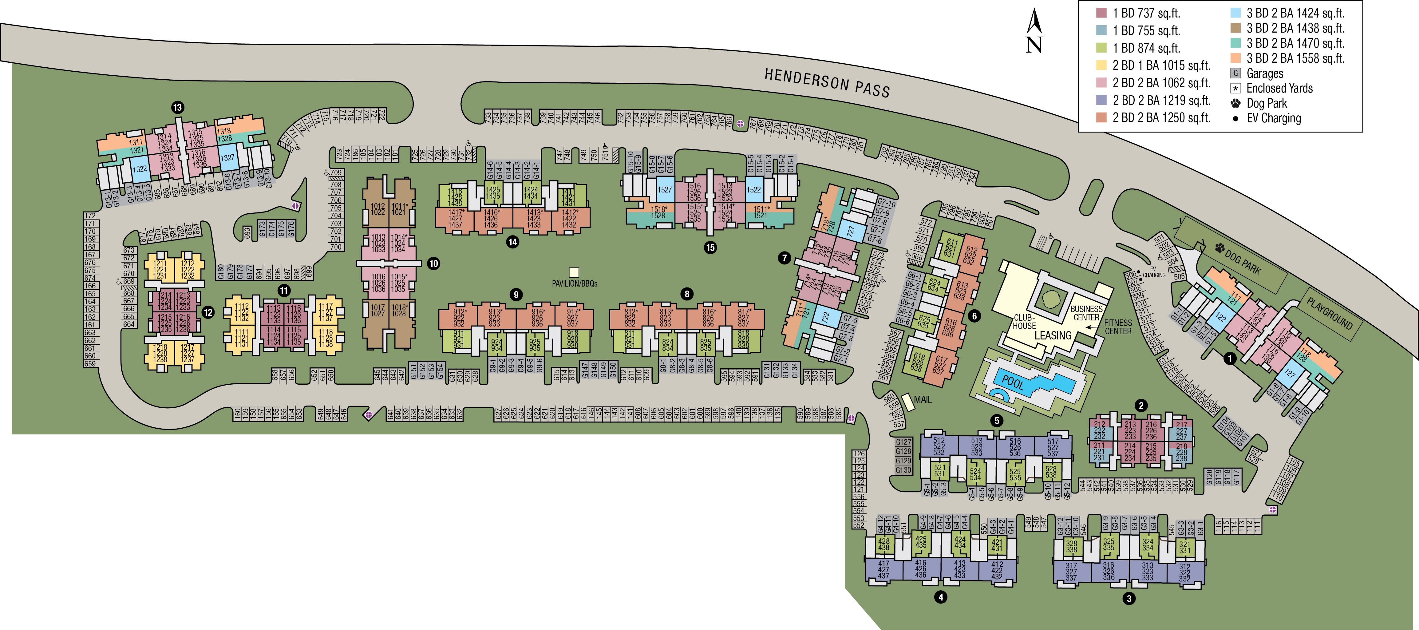 Site Map of Sedona Ranch Apartments in San Antonio, TX