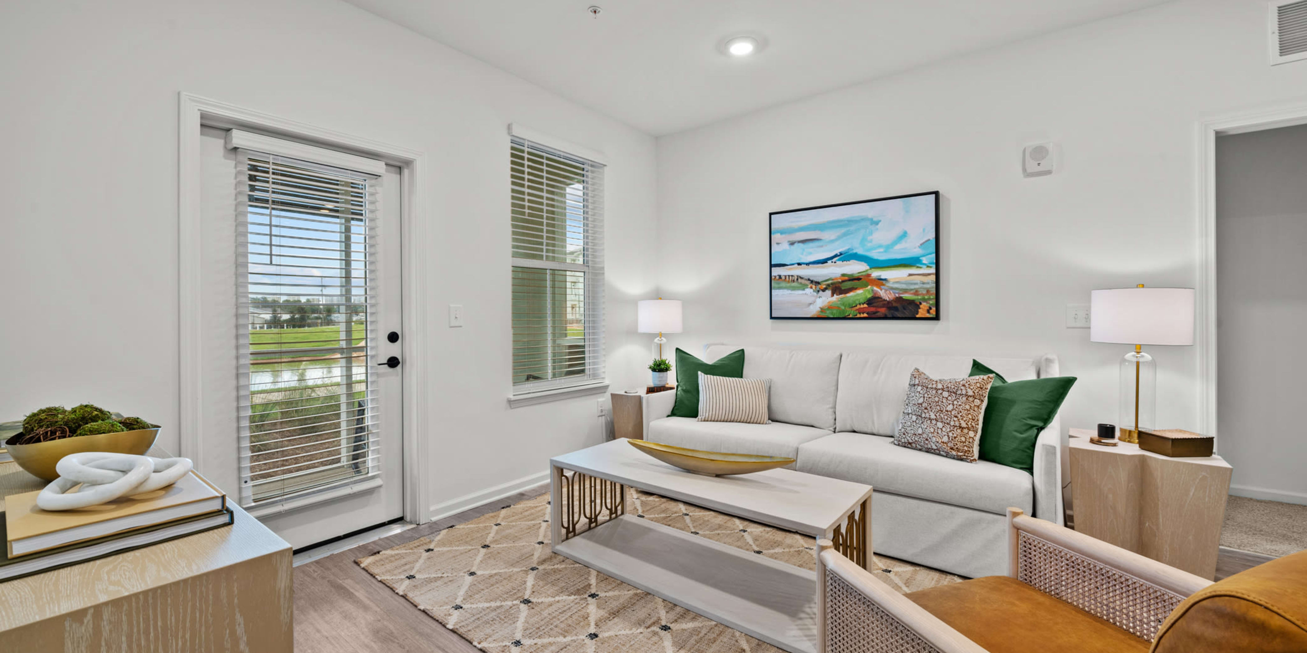 Spacious living room at Altura | Apartments & Townhomes in Pensacola, Florida