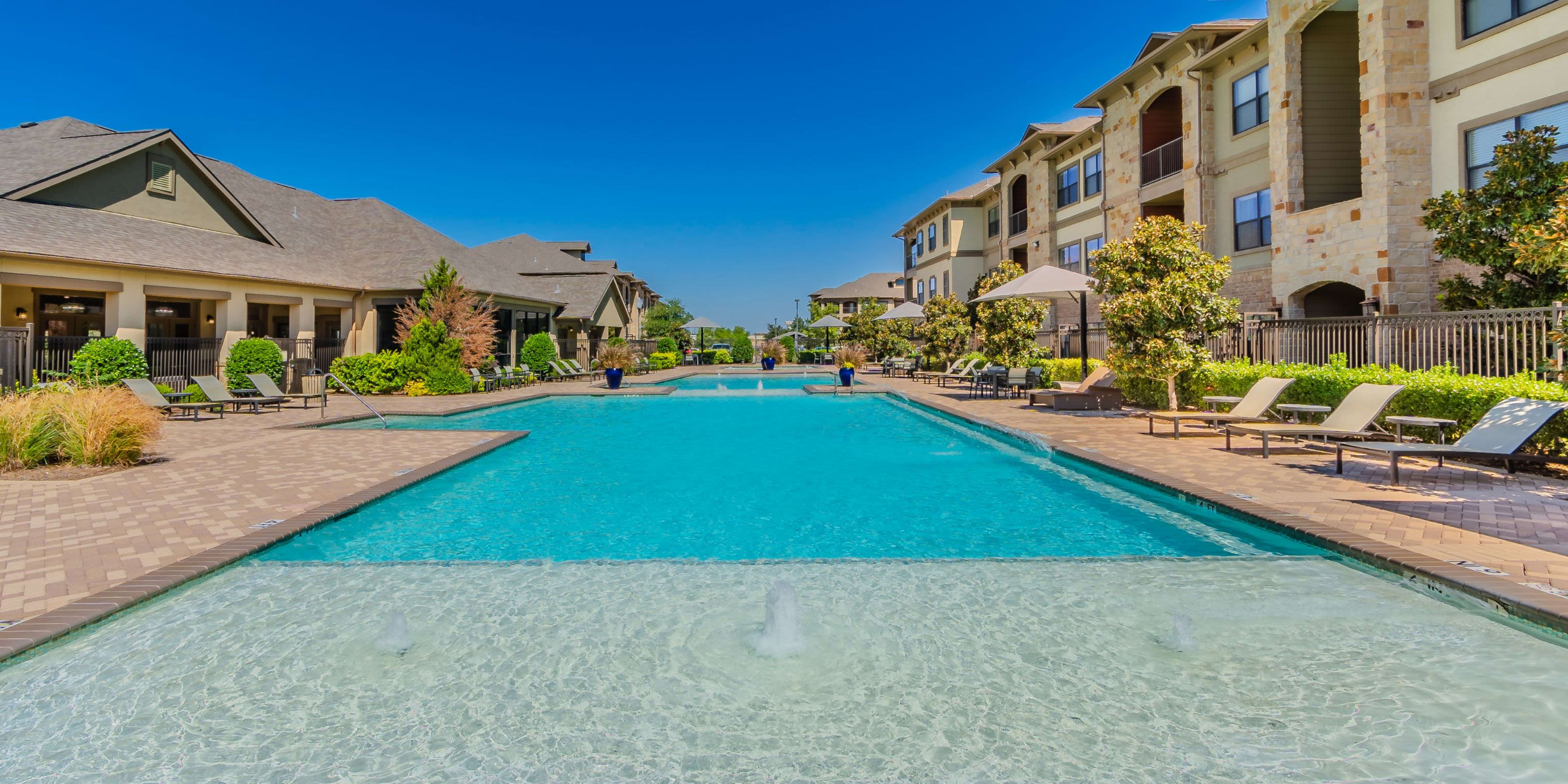 Refreshing swimming pool at Sorrel Phillips Creek Ranch in Frisco, Texas